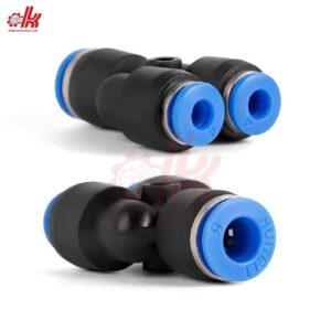 Đầu Nối Khí Nén Ba Ngã PYW Phi 4 6 8 10 12 10 Đầu Nối Khí Nén Ba Ngã PYW