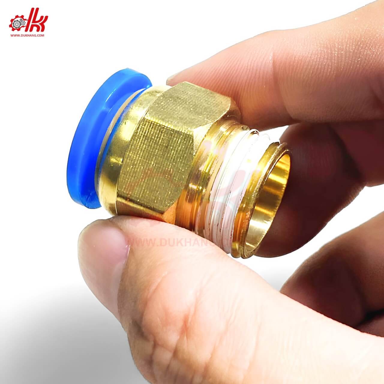 Đầu Nối Nhanh Khí Nén PC Ren M5 1/8 1/4 3/8 1/2 3/4 17 Đầu Nối Nhanh Khí Nén PC