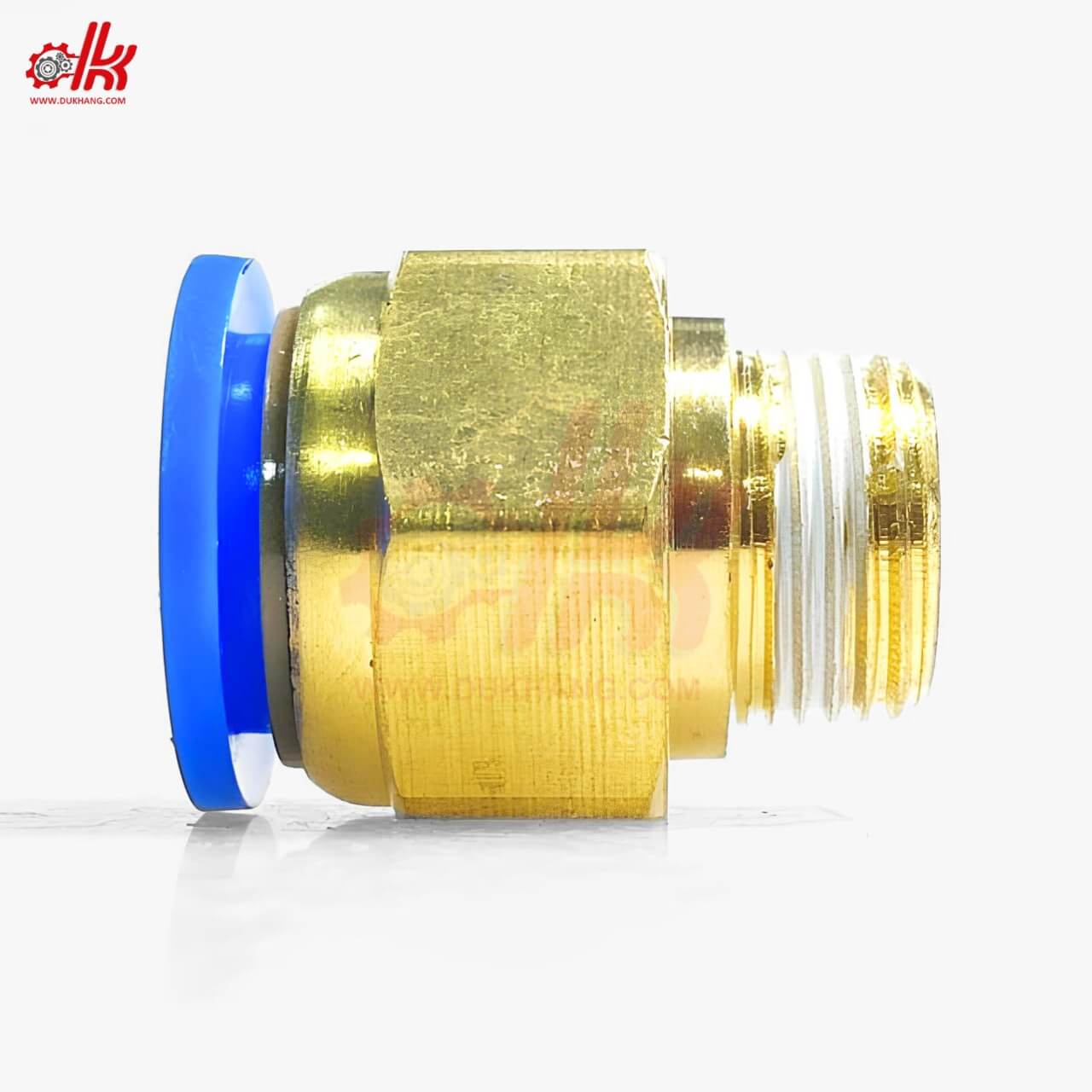 Đầu Nối Nhanh Khí Nén PC Ren M5 1/8 1/4 3/8 1/2 3/4 19 Đầu Nối Nhanh Khí Nén PC