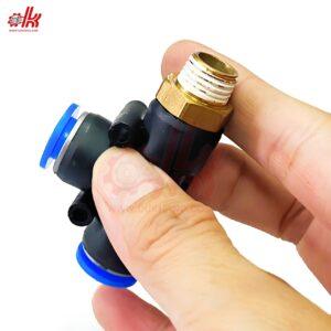 Đầu Nối Chữ T Ren Ngoài PD M5 1/8 1/4 3/8 1/2