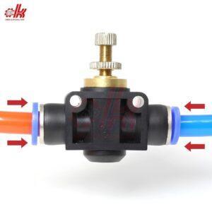 Van Tiết Lưu Hai Đầu Ống Khí Nén SA