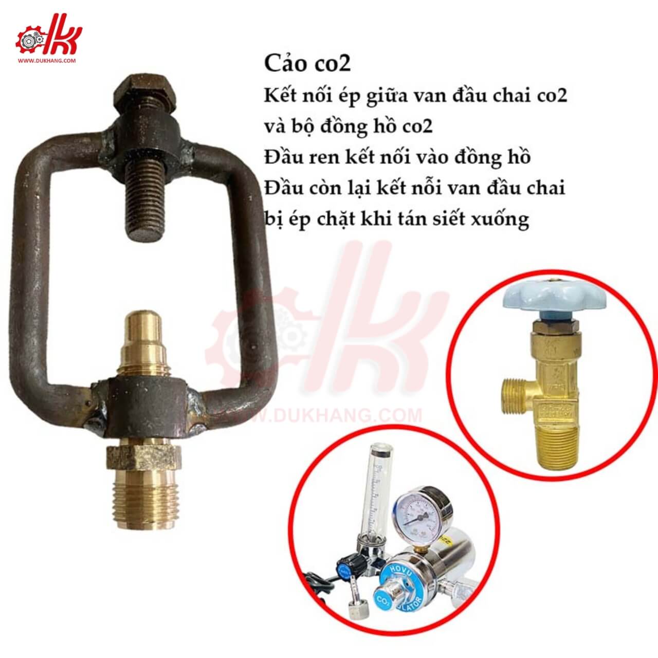 Cảo Co2 Ren Ngoài Gắn Đồng Hồ Co2 9 Cảo Co2 Ren Ngoài Gắn Đồng Hồ Co2