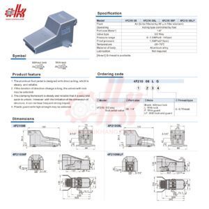 van dap chan khi nen airtac 3f210 4f210 6