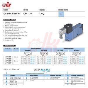 Van Điện Từ Khí Nén MAC 52A-31-DOB-DM-DDAJ-1JM