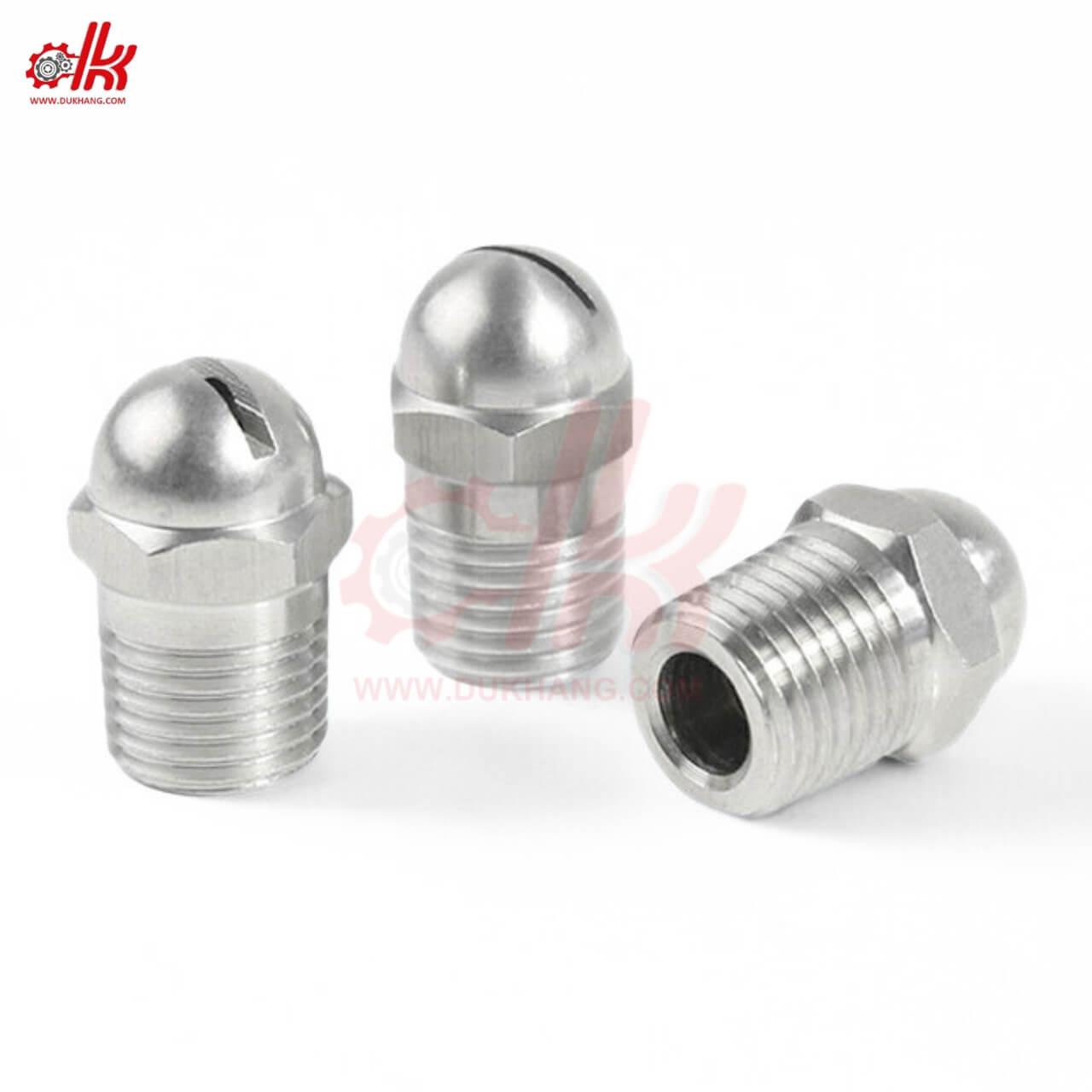 Béc Inox Cánh Quạt Đầu Tròn Ren 13mm 12 Béc Inox Cánh Quạt Đầu Tròn