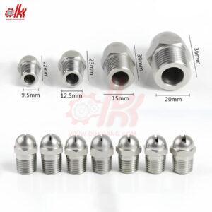 Béc Inox Cánh Quạt Đầu Tròn Ren 13mm 9 Béc Inox Cánh Quạt Đầu Tròn Ren 13mm