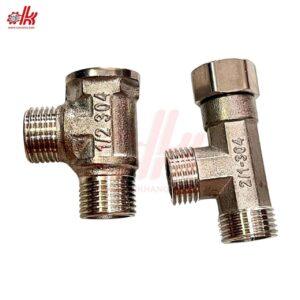 Tê Xéo Inox Ren 21