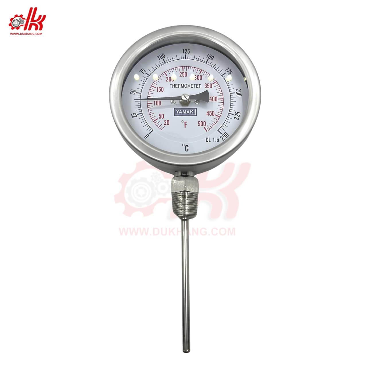 Đồng Hồ Nhiệt Độ Chân Đứng YAMAKI 100 - 400mm 1 Đồng Hồ Nhiệt Độ Chân Đứng YAMAKI