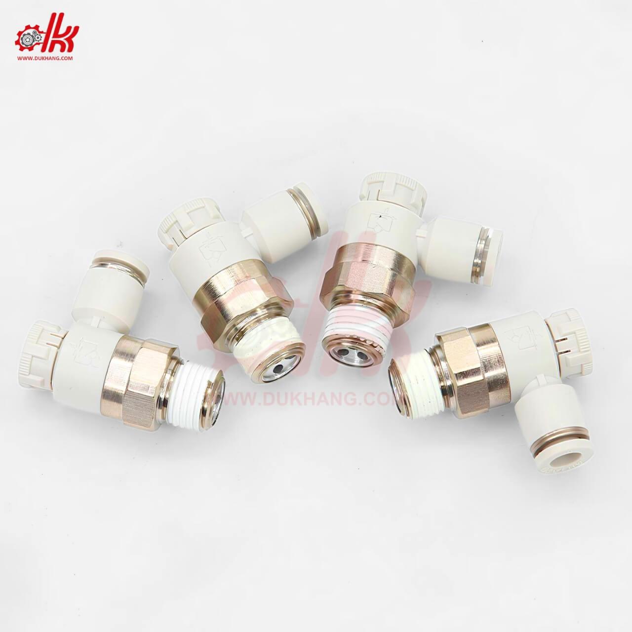 Van Tiết Lưu Khí Nén AIRTAC PTL4 PTL6 PTL8 PTL10 PTL12 6 Van Tiết Lưu Nối Hơi Khí Nén Kiểu Nhật AIRTAC PTL