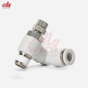 Van Tiết Lưu Nối Hơi Khí Nén Xoay AIRTAC PSS