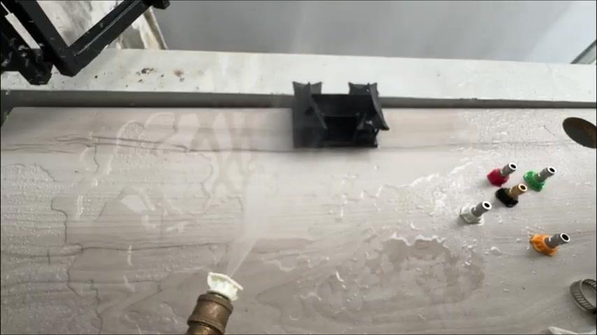 Đầu béc rửa xe màu vàng, góc xịt 15 độ, làm sạch xe hiệu quả