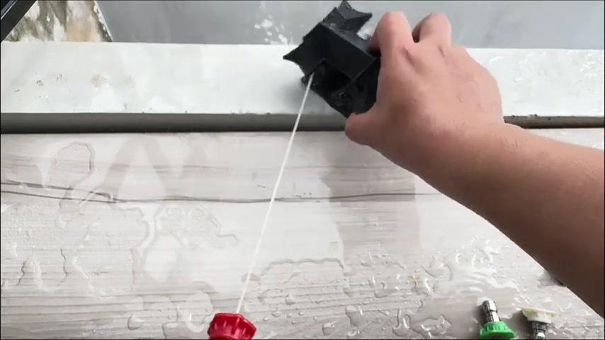 Đầu béc rửa xe màu xanh lá, tia nước 25 độ, rửa xe mịn