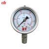 Đồng Hồ Áp Suất Dầu HV Chân Đứng - Ren INOX