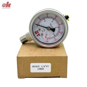 Đồng Hồ Áp Suất Dầu HV Chân Đứng - Ren INOX